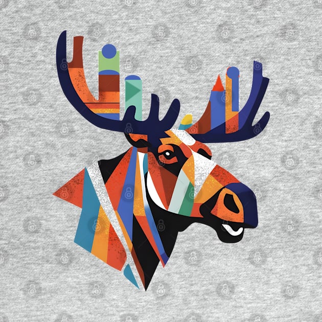 Moose abstract by Midcenturydave